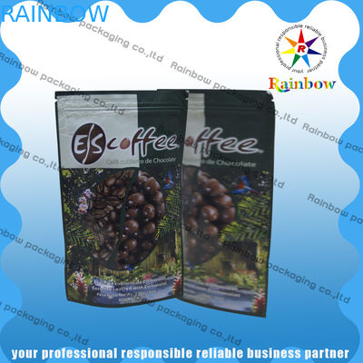 Kilitli ve Yuvarlak Altlı Alüminyum Folyo Çay Poşetleri Ambalajı