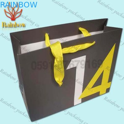 Bükülmüş Saplı Kozmetik İçin Özelleştirilmiş Alışveriş Kağıt Torbaları