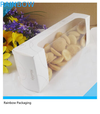 Şeffaf Pencere ile Geri Dönüştürülmüş Fantezi Kek Kağıt Ambalaj Kutuları