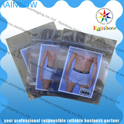 Kilitli PET / PET / PE Firma Laminasyon Karşıtı Statik Şeffaf Alüminyum Çanta