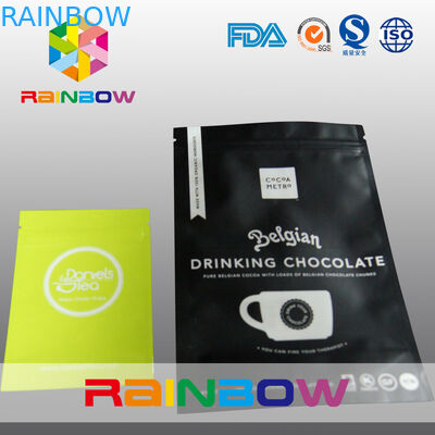 Düz üç tarafı kapalı delikli mylar folyo fermuar mühürlü