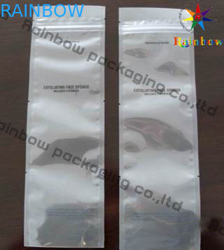 Gözyaşı Çentik ile Lamine Kilitli Beyaz Ağaç Yan Seal Folyo Kılıfı Çanta