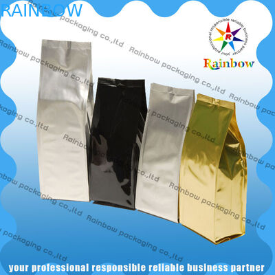 Özel Kahve Stand Up Çanta Renkli Baskı Kilitli Hafif