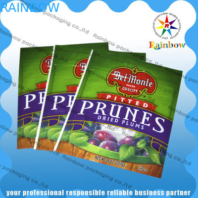 Snack / Baharatlar İçin Üçlü Renkli Baskı Snack Bag Ambalaj Gıda Sınıfı Plastik Ambalaj