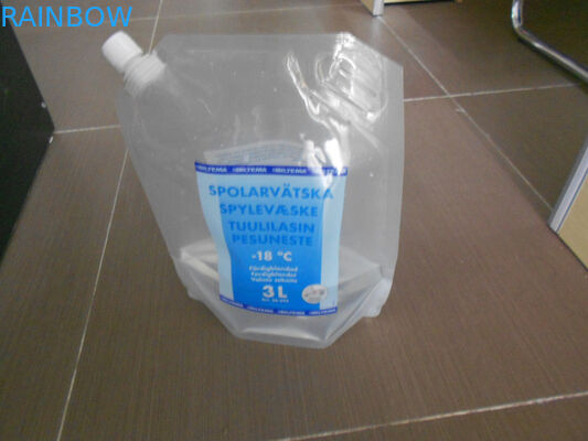 Renkli Baskı Su Koruması Liguid için Köşe Borulu Ambalaj Torbası