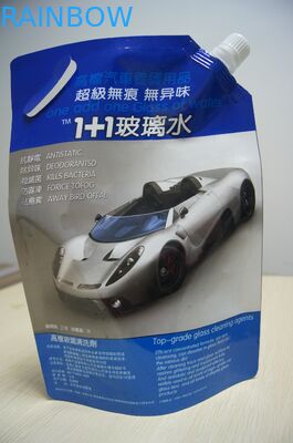 Liguid için Saplı Pet / NY / PE Renkli Yumuşak Stand Up Bacalı Kılıfı Ambalaj