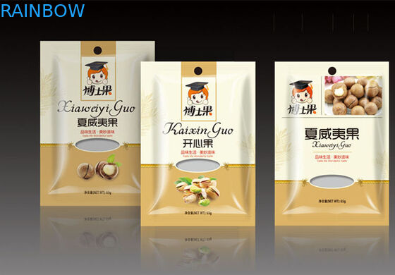 Fındıklı Fındıklı Paketleme İçin Üç Yan Sızdırmazlık Folyo Kesesi