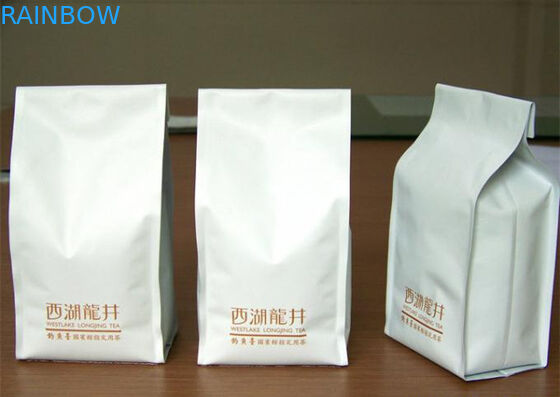 Seramik Dört Mühürlü Çay Paketleme Torbaları Stand Up Yan Köşebent