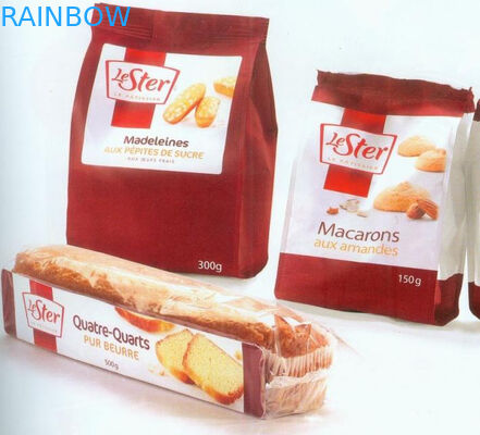 Özelleştirilmiş kağıt çanta birden fazla mühür ekmek paketleme için kavrama.