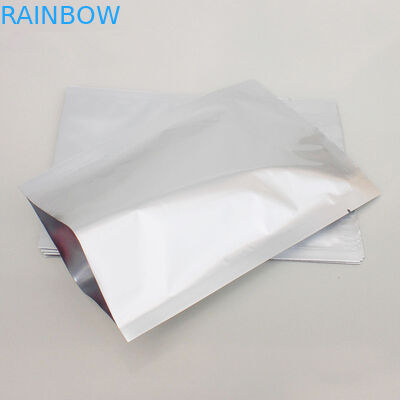 Üç Taraflı Seal Folyo Poşet Ambalaj, Gümüş Food Grade Ambalaj Torbası