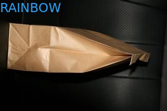 Kahverengi Logo Baskılı Özel Kağıt Torbalar, Ayağa kalkmadan Çanta