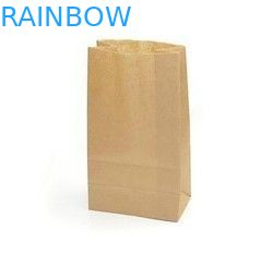 Kahverengi Logo Baskılı Özel Kağıt Torbalar, Ayağa kalkmadan Çanta