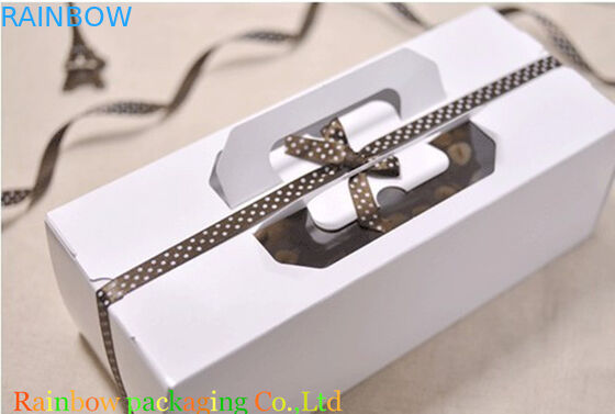 Açık pencere çikolata ambalaj kutusu başa geri dönüşümlü Matt / parlak laminasyon