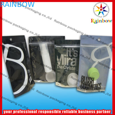 Ziplock ile Kozmetik Ambalaj Çanta Renkli Baskı Stand Up