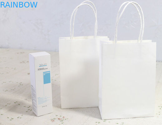 Düz Renk 0.18 mm Kalınlık ile Benzersiz Baskı Kraft Kağıt Torbalar