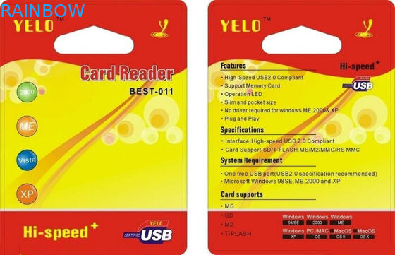 Kart Okuyucu Paketi İçin Özel Logo Temizle Blister Ambalaj Paketi