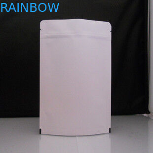 Tahıl / Kahve Paketleme Özelleştirilmiş Kağıt Torbalar Açılıp Kapanabilir Beyaz