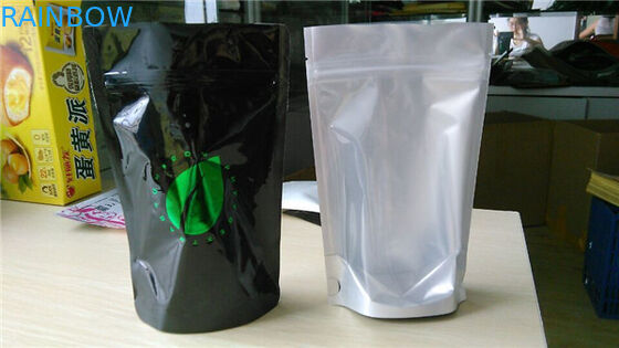 Pirinç Ambalaj için Fermuar Ve Alt peş ile Özel Baskı Folyo Kılıfı Ambalaj