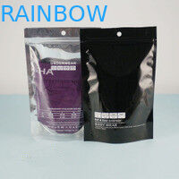 Alüminyum Folyo Çanta Geri Dönüşümlü Parlak ile Fermuar Seal Stand Up