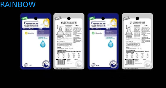 Babys Emzik Blister Kart Ambalaj Avrupa Delik Beyaz Asmak