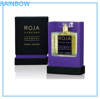 Alt ile Geri Dönüştürülebilir Sanat Kağıt Mor Parfüm Ambalaj Kutusu