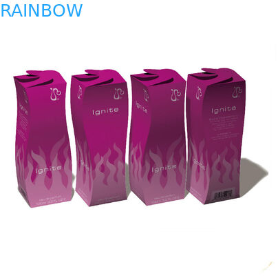 Kırmızı Kozmetik Kağıt Kutu Ambalajı 350 Gram Beyaz Kağıt Beyaz