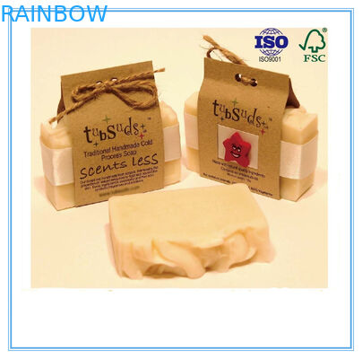 Kapatma dize ile Kutu Özel Baskılı Ambalaj Geri Dönüşümlü Kağıt Sabun