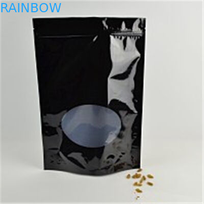 Folyo Kilitli Çanta Özel Baskı Gözyaşı Notch Ve Pencere ile Stand Up