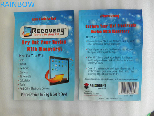 Elektronik Ürünler için Üç Yan Mühür Baskı Folyo Kılıfı Ambalaj Düz Kilitli