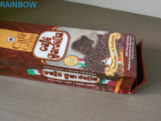 Çanta Mat Finish Brown Folyo Kılıfı Ambalaj Alüminyum Coffee Bean