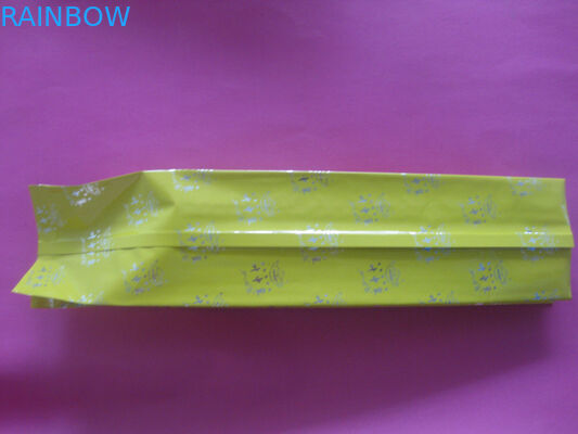 Yan köşebent sarı kahve çekirdeği paketleme alüminyum folyo ısı mühür