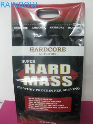 Basılı Yan Köşebent Plastik Torbalar Paketleme, Punch Hole Kahve Çekirdeği Ambalajı