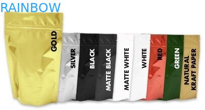 Mat Finish Çay Poşetleri Paketleme, Fermuarlı Kahve Paketleme Çantası Stand Up