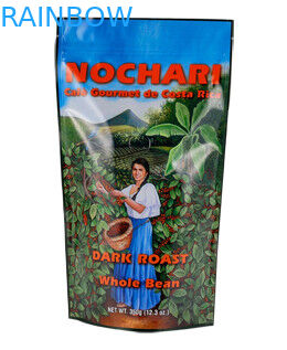 Geri dönüşümlü Stand Up Torbalar Renkli Baskı Parlak Kaplama Fermuar