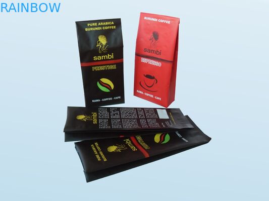 Simli Vakum Contası Çay Poşetleri Ambalajı Mat Finish Gaz Alma Valfiyle Ayağa Kalkar