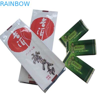 Parlak kaplama 3 tarafı çay poşetleri ambalajı