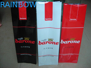 Hafif Lamine Köşebent Yan Çay Poşetleri Ambalajı Renkli Baskı / Parlak Kaplama