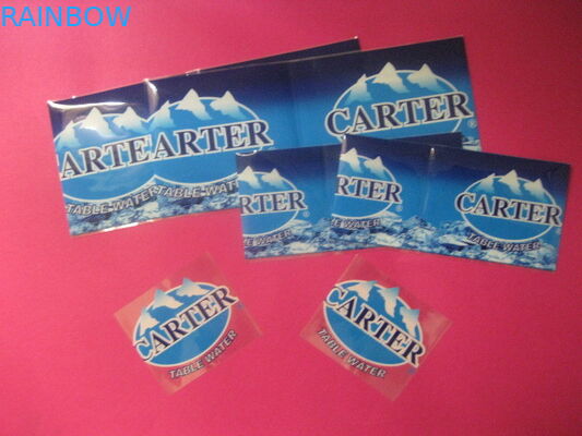 Maden Suyu İçecek Şişesi Shrink Sleeve Baskı Mavi Isı