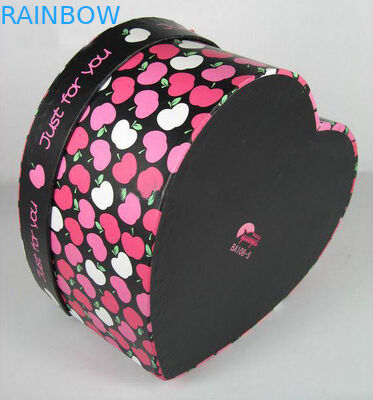 Renkli Kalp Şekli Kağıt Kutu Ambalaj Sevgililer Günü Hediyesine Uygula