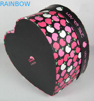 Renkli Kalp Şekli Kağıt Kutu Ambalaj Sevgililer Günü Hediyesine Uygula