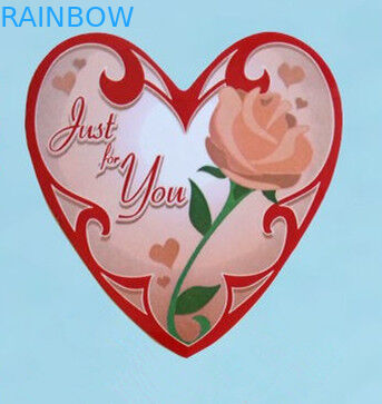 Karikatür Desenli Kalp Shape Dizüstü Kendinden Yapışkanlı Etiket