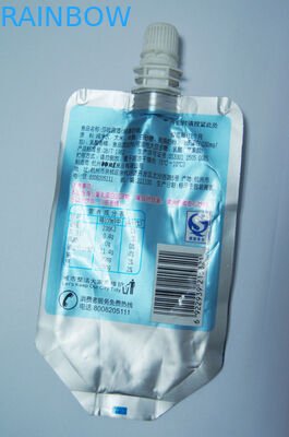 Şarap Ambalaj için 150ml Gümüş Alüminyum Folyo Düz Borulu Çanta Ambalaj