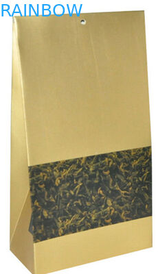 Çay Poşetleri İçin Özel Klasik Kraft Kağıt Ambalaj, Düz Tabanlı