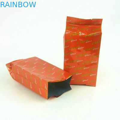 Özelleştirilmiş Stand Up Çay Poşetleri Paketleme, Yan Kıskaçlı Renkli Baskılı