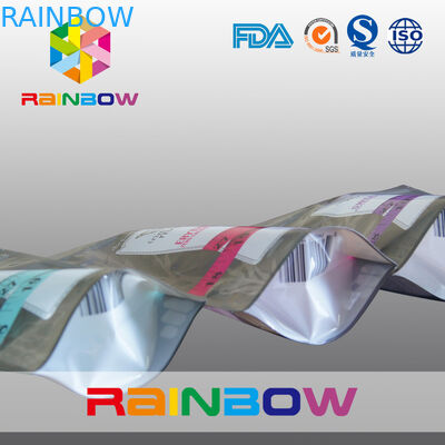 Stand Up Fermuar Aperatif Çanta / Tatlandırıcı Eşit İçin Plastik Gıda Ambalajı