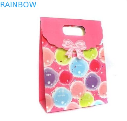 Renkli Baskılı Kağıt Torba, Hediye / Şekerleme, Saplı Özel Kağıt Çanta