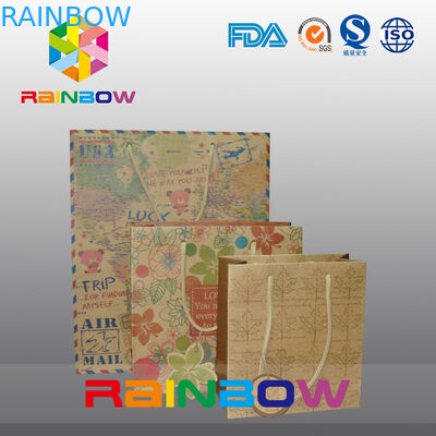 Kahverengi Kraft Kağıt Torba İpli Özel Hediye / Alışveriş