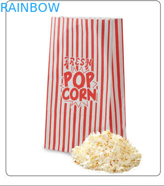 Özelleştirilmiş Düz Tabanlı Kahverengi Kraft Kağıt Torbalar Snack için En Açık