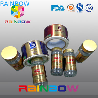 Özel Shrink Sleeve Etiket Kavanoz ve Kutular İçin Yarı Parlak Kaplamalı Yapışkan Etiket