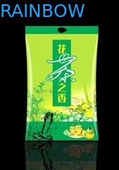 Parlak Yan Gusset Çay Paketleme Torbaları Alüminyum Folyo, Yeşil Kalay Kravat Kahve Kılıfı